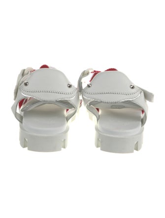 Christian Louboutin Spike Accents Neoprene Sandals