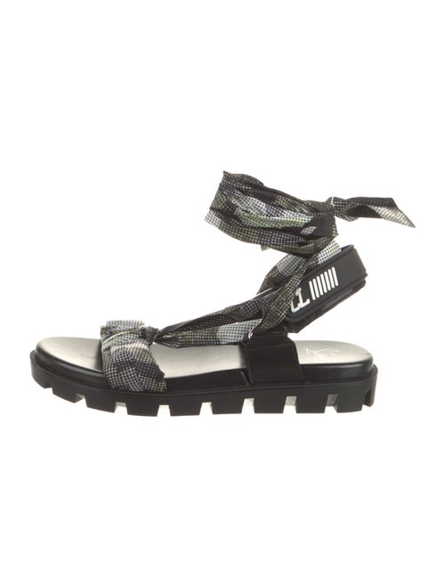 Christian Louboutin Nylon Printed Gladiator Sandals