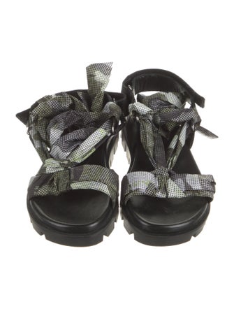 Christian Louboutin Nylon Printed Gladiator Sandals