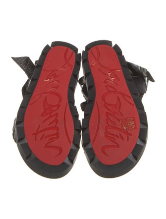 Christian Louboutin Nylon Printed Gladiator Sandals