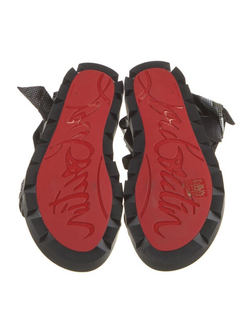 Christian Louboutin Nylon Printed Gladiator Sandals