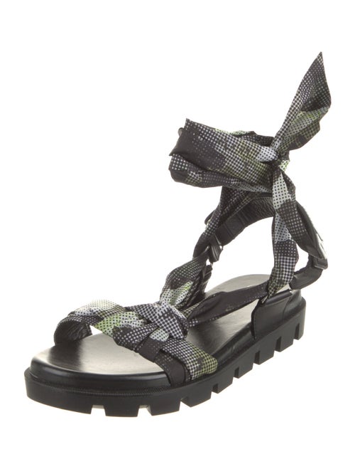 Christian Louboutin Nylon Printed Gladiator Sandals