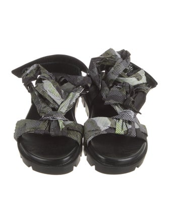 Christian Louboutin Nylon Printed Gladiator Sandals