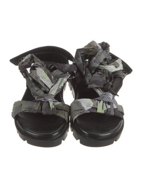 Christian Louboutin Nylon Printed Gladiator Sandals