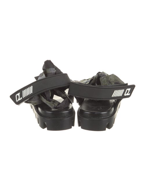 Christian Louboutin Nylon Printed Gladiator Sandals