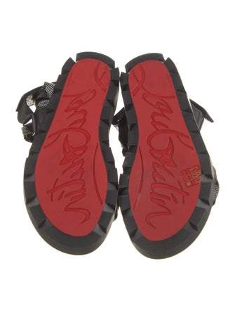 Christian Louboutin Nylon Printed Gladiator Sandals