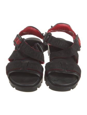 Christian Louboutin Spike Accents Neoprene Sandals