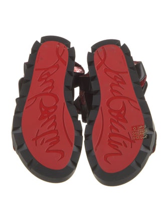 Christian Louboutin Spike Accents Neoprene Sandals