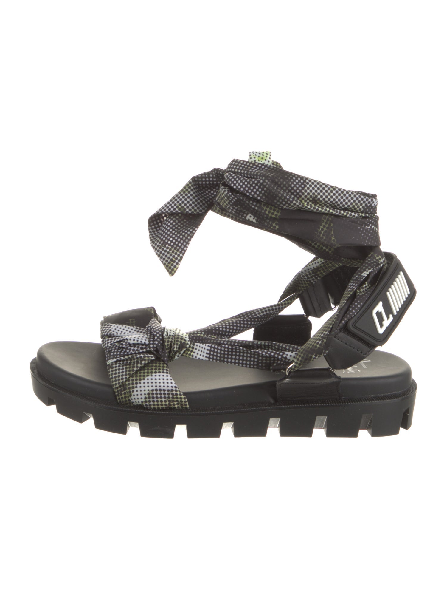 Christian Louboutin Nylon Printed Gladiator Sandals