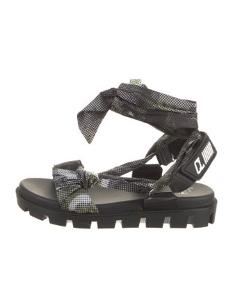 Christian Louboutin Nylon Printed Gladiator Sandals