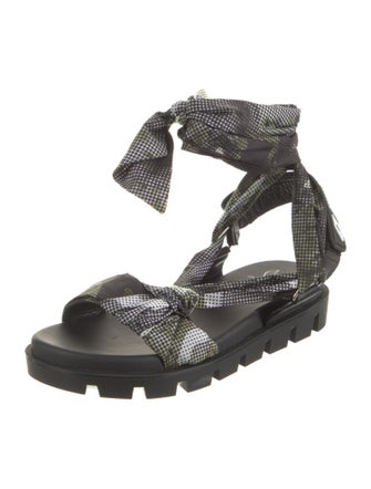 Christian Louboutin Nylon Printed Gladiator Sandals