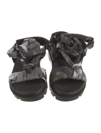 Christian Louboutin Nylon Printed Gladiator Sandals