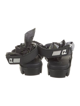 Christian Louboutin Nylon Printed Gladiator Sandals