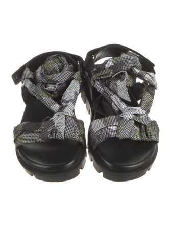 Christian Louboutin Nylon Printed Gladiator Sandals