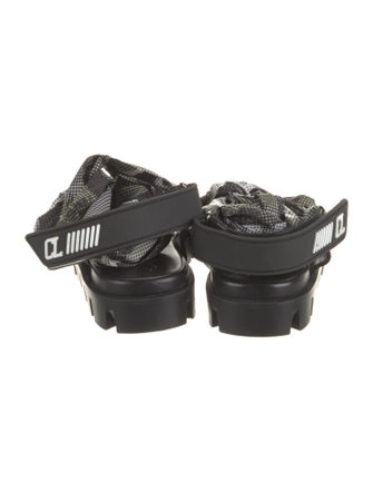 Christian Louboutin Nylon Printed Gladiator Sandals