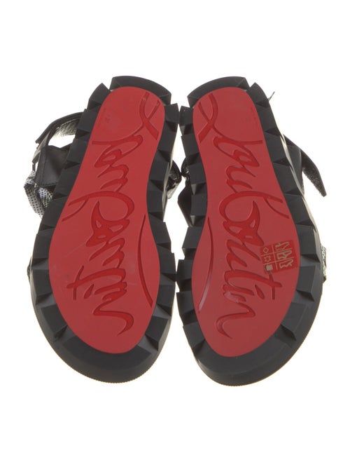 Christian Louboutin Nylon Printed Gladiator Sandals