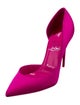 Christian Louboutin Satin D'Orsay Pumps