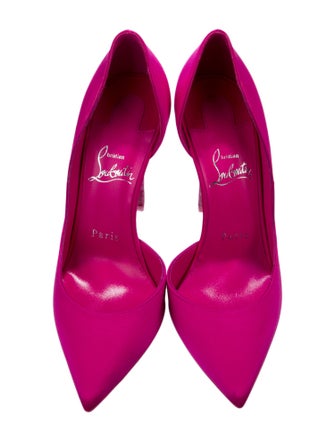 Christian Louboutin Satin D'Orsay Pumps