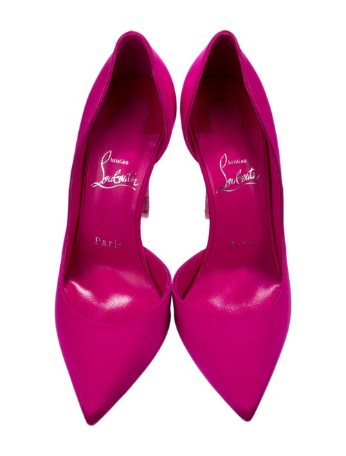 Christian Louboutin Satin D'Orsay Pumps