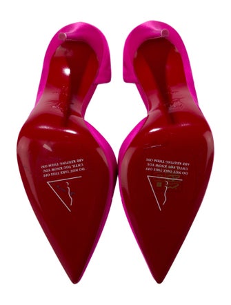Christian Louboutin Satin D'Orsay Pumps