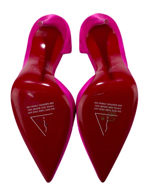 Christian Louboutin Satin D'Orsay Pumps