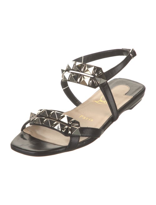 Christian Louboutin Leather Studded Accents Sandals