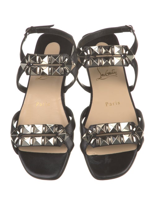 Christian Louboutin Leather Studded Accents Sandals