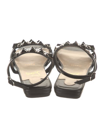 Christian Louboutin Leather Studded Accents Sandals