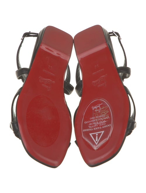 Christian Louboutin Leather Studded Accents Sandals