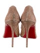 Christian Louboutin Mesh Sequin Embellishments Pumps