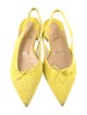 Christian Louboutin Spike Accents Suede Slingback Flats