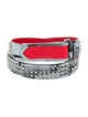 Christian Louboutin Leather Studded Accents Waist Belt
