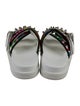 Christian Louboutin Spike Accents Canvas Sandals