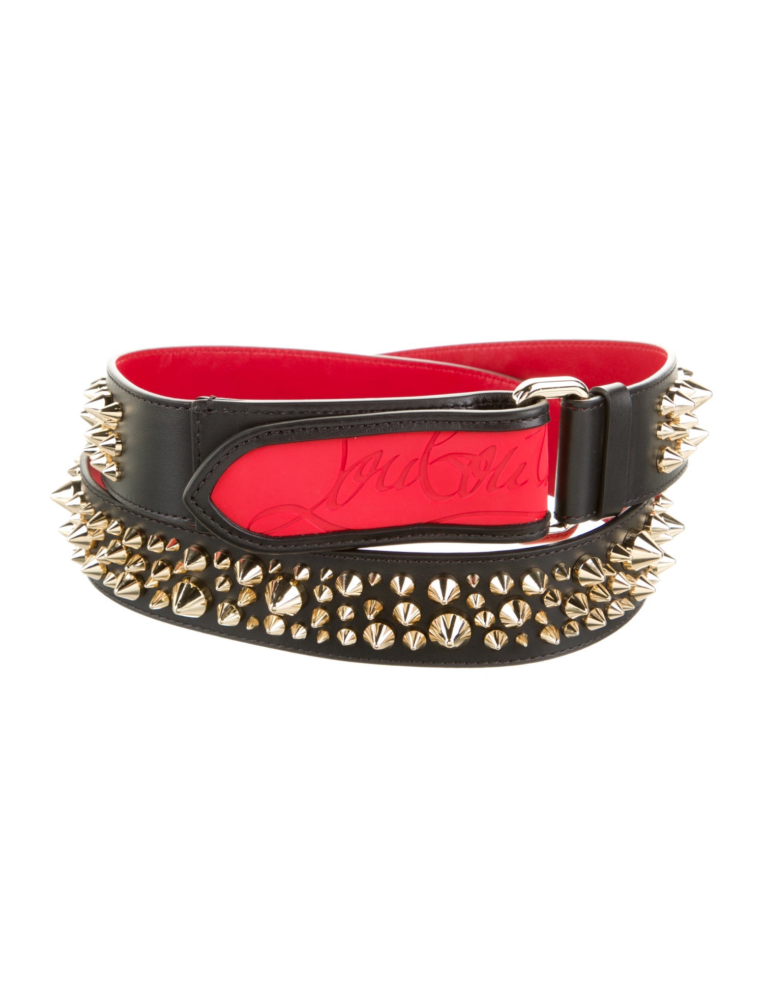 Christian Louboutin Leather Studded Accents Waist Belt w/ Tags