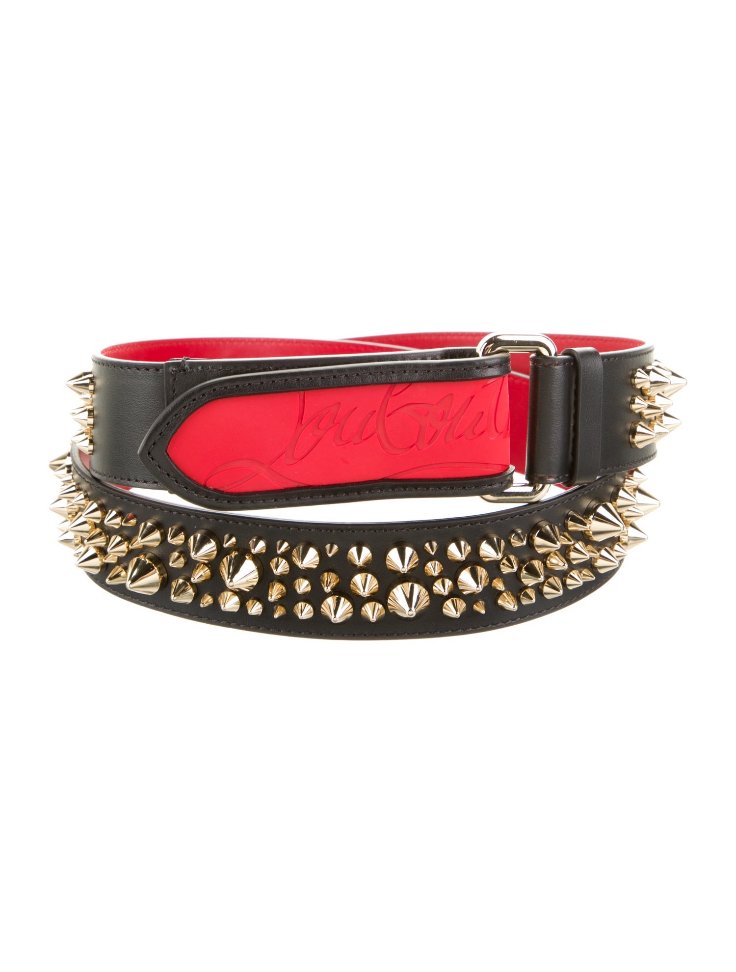 Christian Louboutin Leather Studded Accents Waist Belt w/ Tags