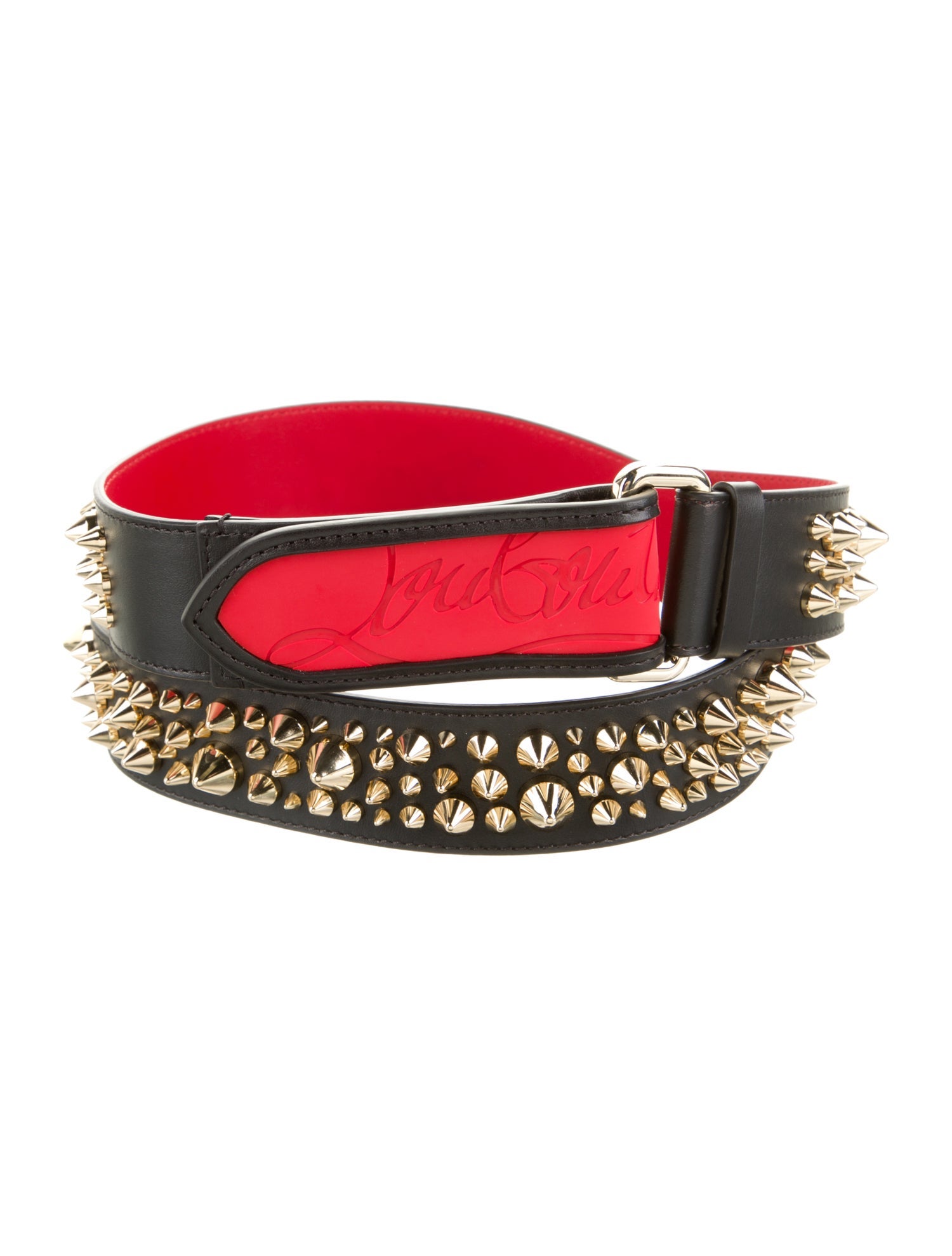 Christian Louboutin Leather Studded Accents Waist Belt w/ Tags