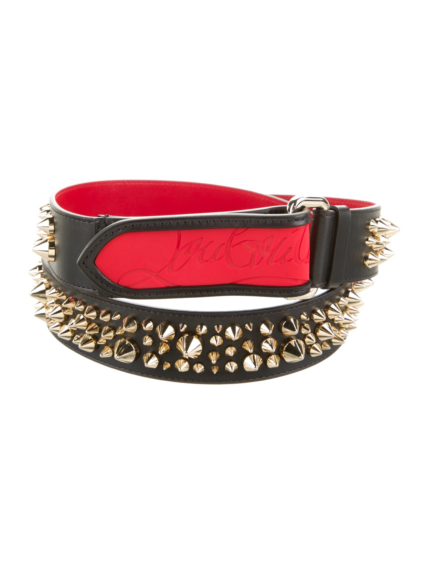 Christian Louboutin Leather Studded Accents Waist Belt w/ Tags