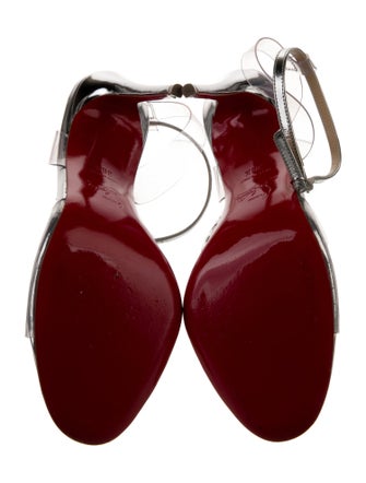 Christian Louboutin PVC Studded Accents T-Strap Sandals