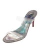 Christian Louboutin PVC Crystal Embellishments Slides