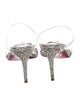 Christian Louboutin PVC Crystal Embellishments Slides