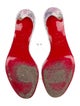 Christian Louboutin PVC Crystal Embellishments Slides