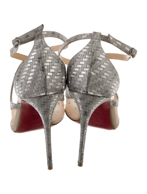 Christian Louboutin Mesh Mesh Accents T-Strap Pumps