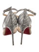 Christian Louboutin Mesh Mesh Accents T-Strap Pumps
