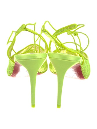 Christian Louboutin Lace Slingback Pumps