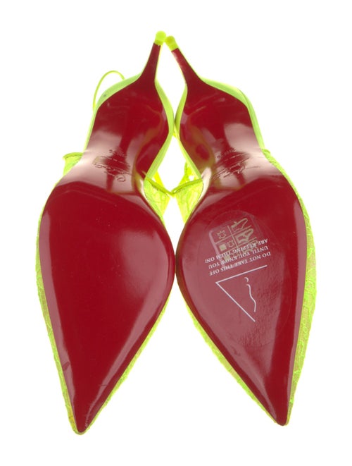 Christian Louboutin Lace Slingback Pumps