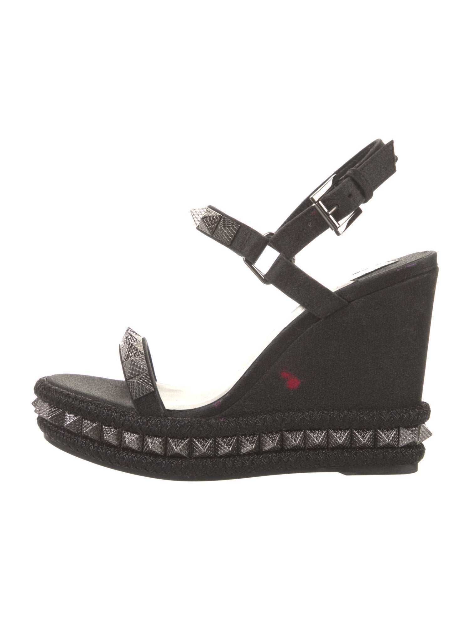 Christian Louboutin Glitter Studded Accents Espadrilles