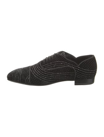 Christian Louboutin Velvet Grosgrain Trim Oxfords