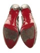 Christian Louboutin Snakeskin Animal Print Slingback Pumps