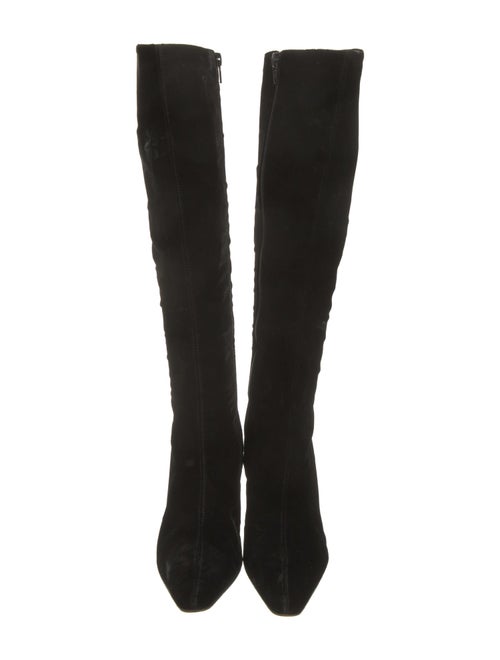 Christian Louboutin Velvet Crystal Embellishments Boots