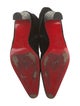 Christian Louboutin Velvet Crystal Embellishments Boots